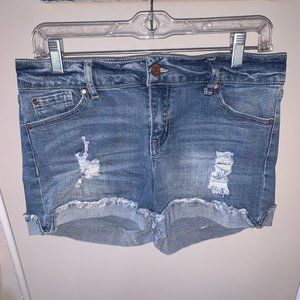 Ripped Jean Shorts